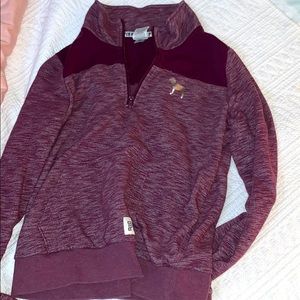 VS pink quarter zip